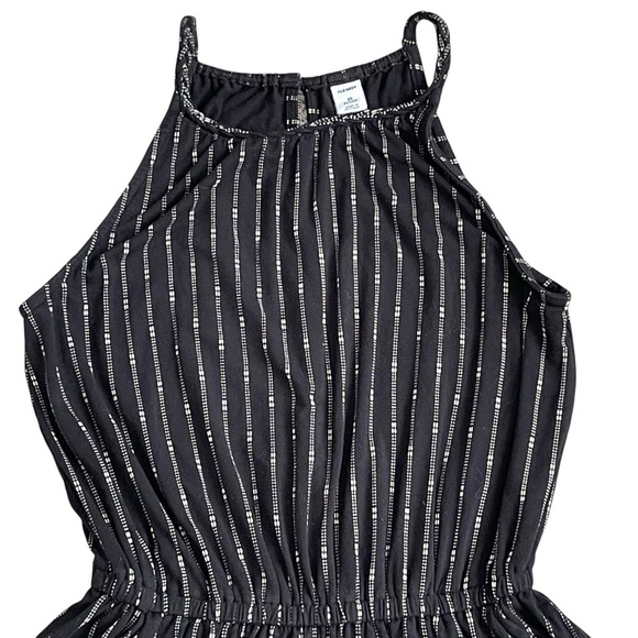 Old Navy High Neck Sleeveless Black Printer Jumpsuit Women’s Size XSP Keyhole - Picture 4 of 8